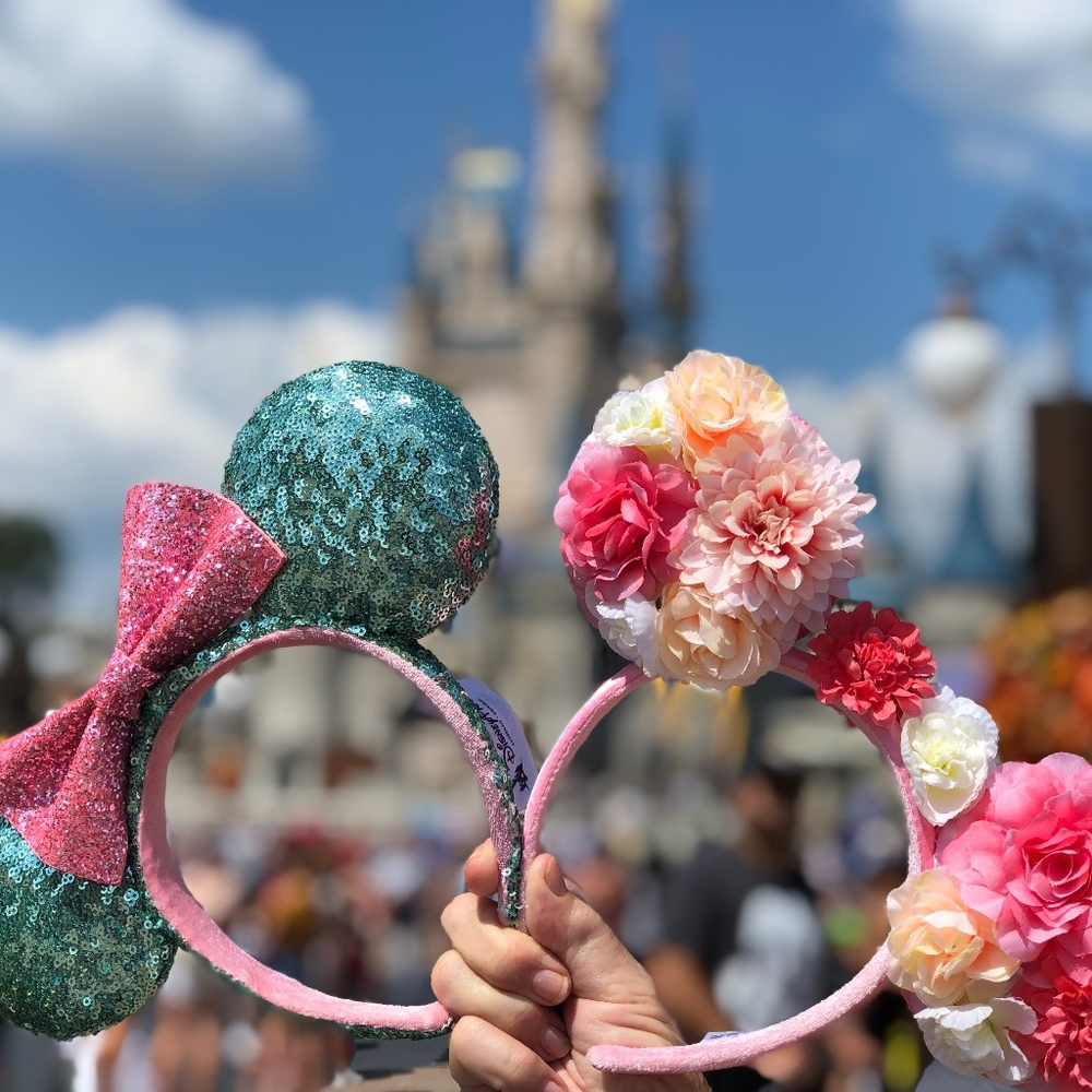 Disney Parks Minnie Mouse Ears TWO pairs!
